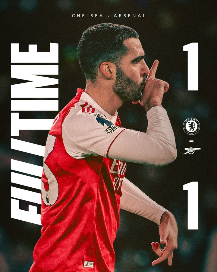 Whitedebree's tweet photo. We come from behind to earn a point at Stamford Bridge. https://t.co/HazYDksHT7