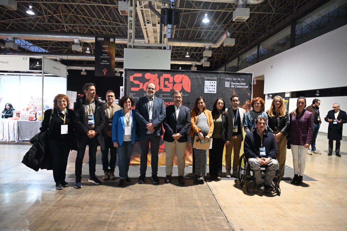 devicat_'s tweet photo. Aquest cap de setmana hem pogut gaudir del #videojoc en #català al @SagaSaloGaming 🎮
Gràcies a l'organització per convidar-nos, @EduLopezPlans (@IOInteractive) va representar a #DeviCAT a la volta institucional del saló 🕹️ https://t.co/apJE0qUhyX