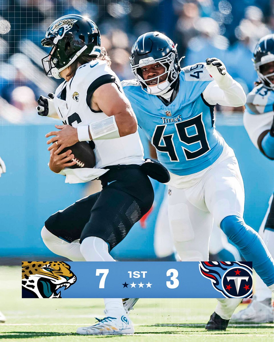 One quarter down #JAXvsTEN 