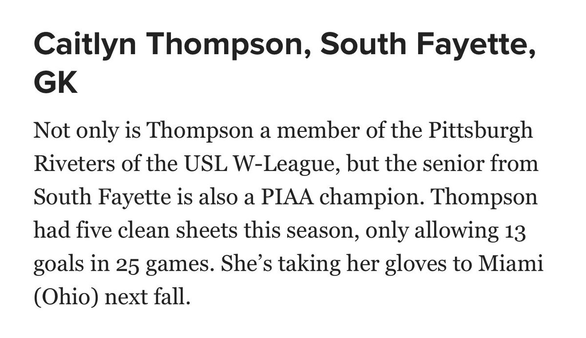 Caitlyn Thompson - 2026 GK tweet media