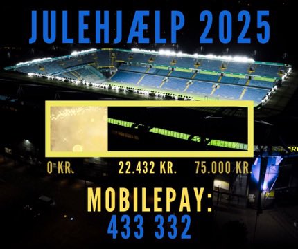 22.432 x TUSINDE TAK!

Så mange penge har Brøndby-fællesskabet samlet ind de seneste 48 timer.

Vi er derfor over 25 % af vejen mod de 75.000 kr., som vil betyde, at 735 udsatte børn på Vestegnen kan få en Brøndby-julegave. 

Tusinde tak for alle jeres bidrag indtil videre 💛💙