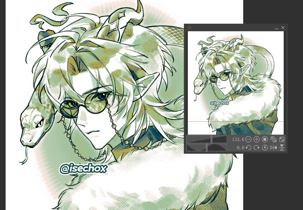 isechoX's tweet image. Sketch CMS ⚠️snake warning
Really like this face!! Would u like this kind of color?

 #VGen #VGenComm #artmoots