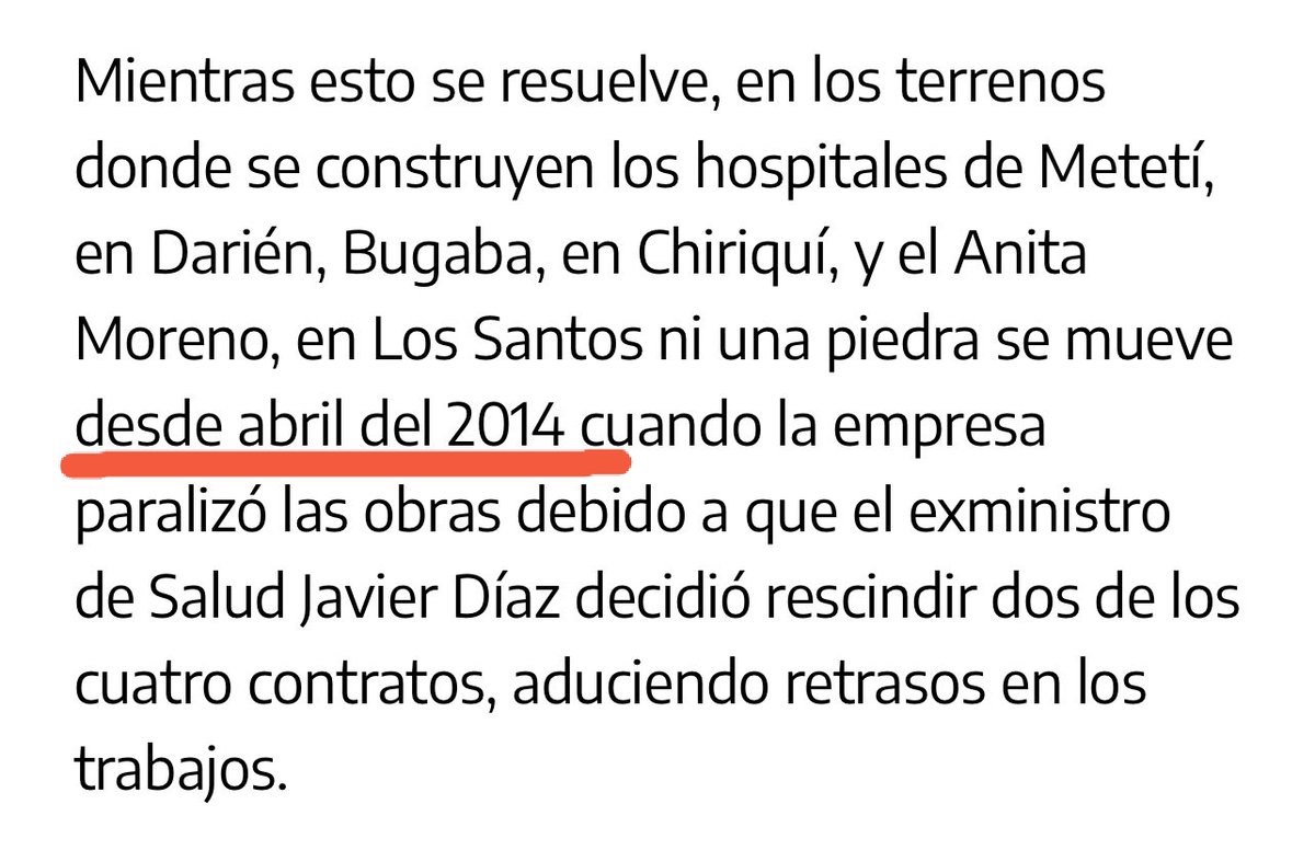 Observen esta noticia. Era el gbno d RMB q dejaba estas obras paralizadas (abr2014).
No defiendo a JCV, al contrario, le recrimo su incompetencia o agenda anti pueblo, para reactivarse.
JRM era ministro dl gbno q dejó q se paralizaran esos hospitales.