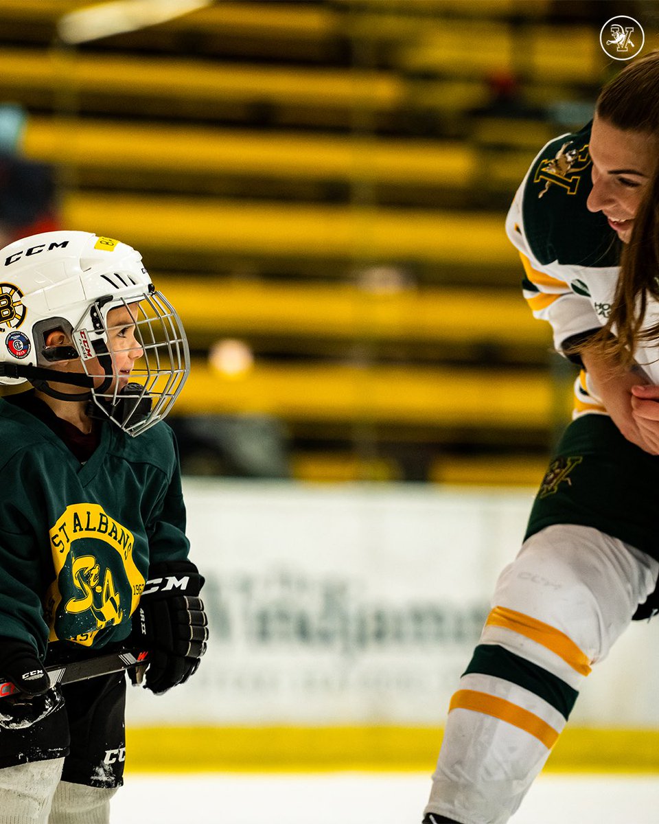 UVMwhockey's tweet photo. Thank you to the Catamount Country community who laced ‘em up with us for our Postgame Skate with the Cats! 

#802Hockey https://t.co/c2hirhv7q0