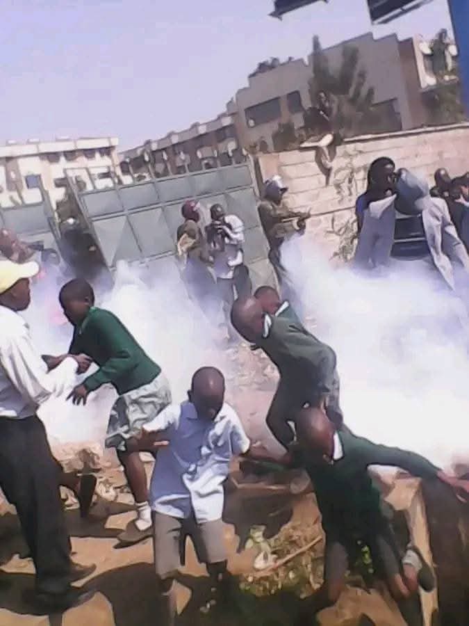 rigathi's tweet image. Mr Githinji what is your obsession with attacking children in the church of Christ? In 2007/08 you burned kikuyu children and women in Kiambaa church. 

The other Day as Deputy President you tear-gassed innocent pupils along Langata Road when they were defending their land.…