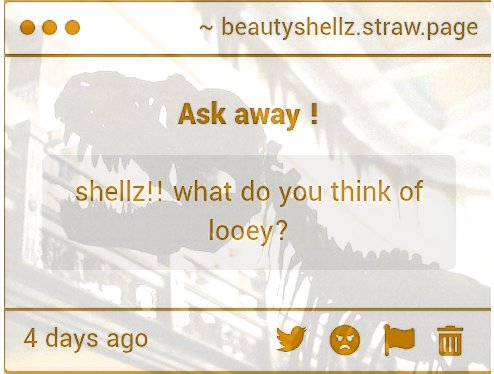 ShellsnFossils's tweet image. Well .. I Suppose..  he&apos;s nice to be around .. and very sweet and puts on amazing shows with yatta and blot  ! ! ! 🐚🦖

★ ( BTW HEADS UP I LIKE MANY SHIPS THAT INVOLVE SHELLY and I very much love Dino party !! 🦖🎈 )