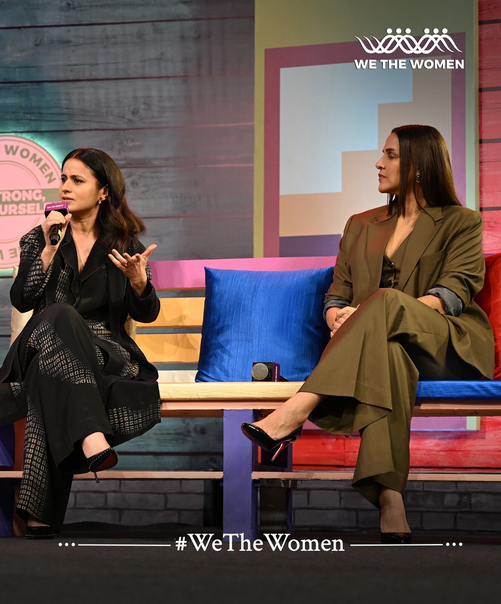 BDUTT's tweet image. Rasika Duggal and Neha Dhupia kept it real — the kind of real you don’t hear often. Motherhood, ambition, the courage to chase opportunity, the need for a project’s politics to align with your own, and the boundaries you don’t bend. A conversation that simply hit home. Thank you…