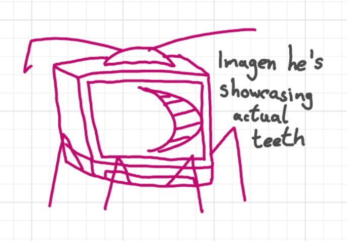 R0b0ticD0ct0r's tweet photo. Anomaly doodle while I draw my mascots funfacts for the next post oooo

I like to think the mouth he is always showcasing on his screen looks realistic to people just to add a creepy vibe to him idk its rotting my brain

#HowardNation (?) #doodle https://t.co/FIBabNRqj9