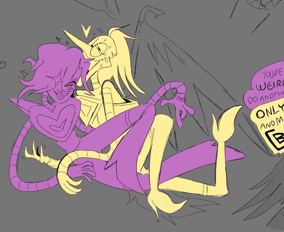 Bonus 2 dododles…. The fact that i havent seen more of the two neos drawn together confounds me..…. [2/2]