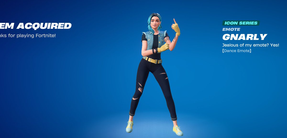 Before the Gnarly emote goes away and before November ends  🤭🩵.. I had to buy it 
Used SAC "SPIDERLOKI" <a href="/Spider_Loki21/">Loki</a>