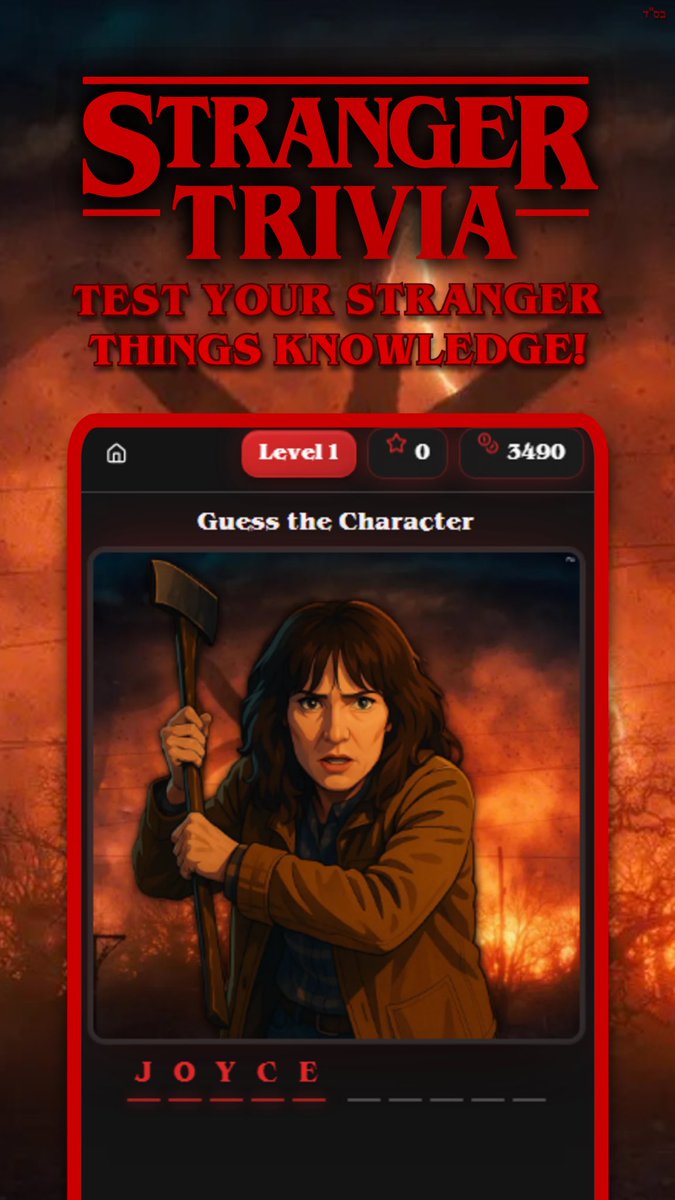 Stranger Trivia: Fan Challenge (@StrangerTrivias) / Posts / X