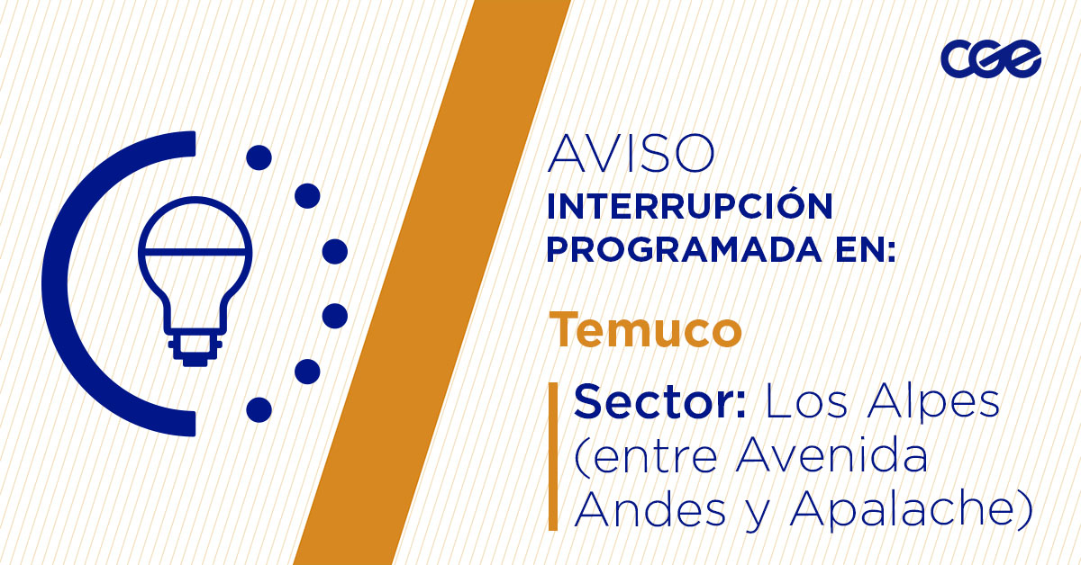 CGE_Clientes's tweet image. Para mejorar la calidad del suministro de nuestros clientes de #Temuco, este martes, entre 09:00 y 13:00 horas, se realizará una #InterrupciónProgramada (sectores en la imagen 👇) debido a trabajos de mejoras. Recuerda desconectar tus artefactos 🔌