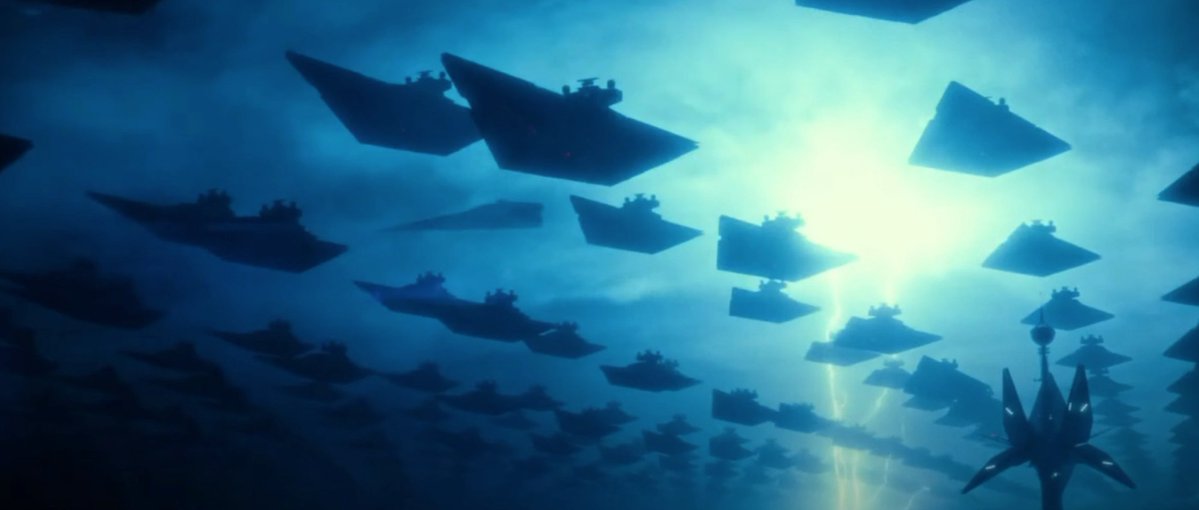 SWCultureLive's tweet image. Hot take: Palpatine returning with a fleet of planet-killing Star Destroyers makes sense when you remember he’s an EXTREMELY petty man who can’t cope with the fact that he lost at Endor.

#TROS #StarWars #Palpatine