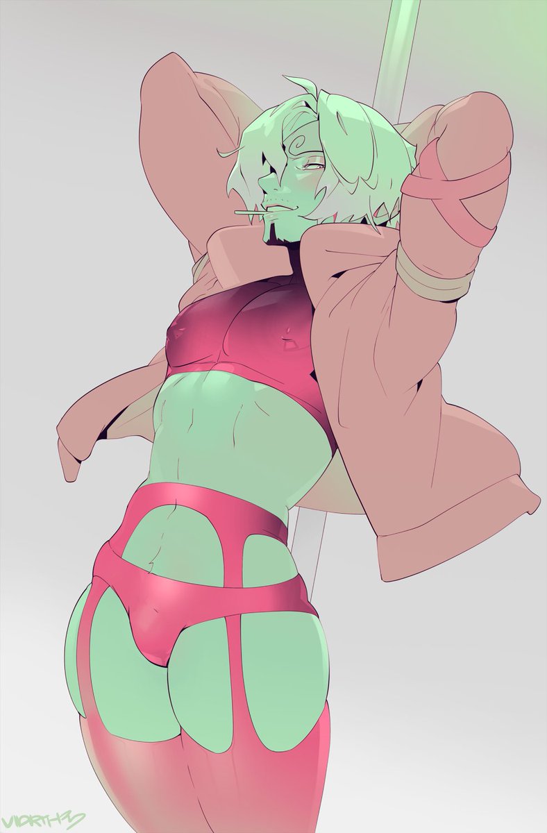 Was playing around with gradient maps for this one. Enjoy Sanji wearing Zoro's egghead coat 🌱