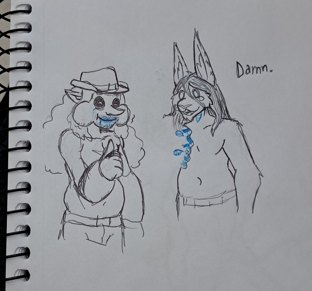 PrismLuck's tweet photo. Uma coisinha da saga das mordidas que ocorreu em interações do telegram 
@darttyolive e o Benndy :3 https://t.co/6WK3h5nUHh