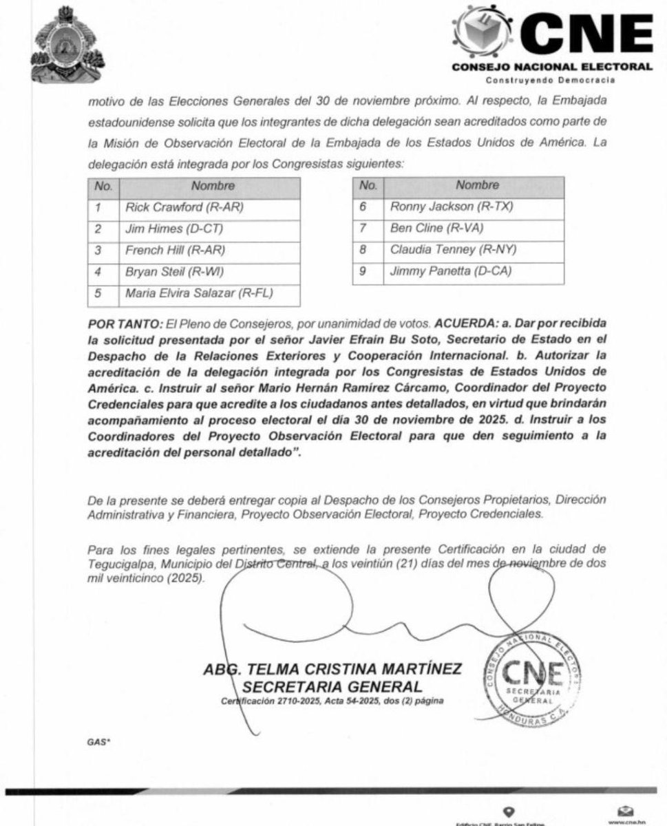 ProgIntl's tweet image. BREAKING 🇭🇳🇺🇸 Rep. @MaElviraSalazar flagrantly breaks Honduran election law, openly campaigning against candidate Rixi Moncada as voters cast their ballots. This is just the latest shocking example of US interference in the 2025 Honduran general elections.