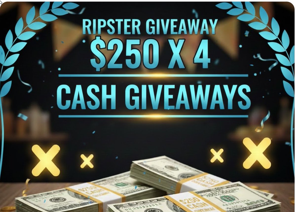 🚨🎁Cash Giveaway As promised!

4 X $250 Cash - Total 1K$ 
Will be picked from comments
Enter
✅RT/LIKE THIS
✅Follow All Our Accounts:
<a href="/tenet_research/">TENET RESEARCH</a> <a href="/TenetCharts/">TENET CHARTS</a> <a href="/TENETTRADEGROUP/">TENET</a> <a href="/ripster47/">Ripster</a> 
✅Say Something Positive &amp; Uplifting in Comments
Result in a week