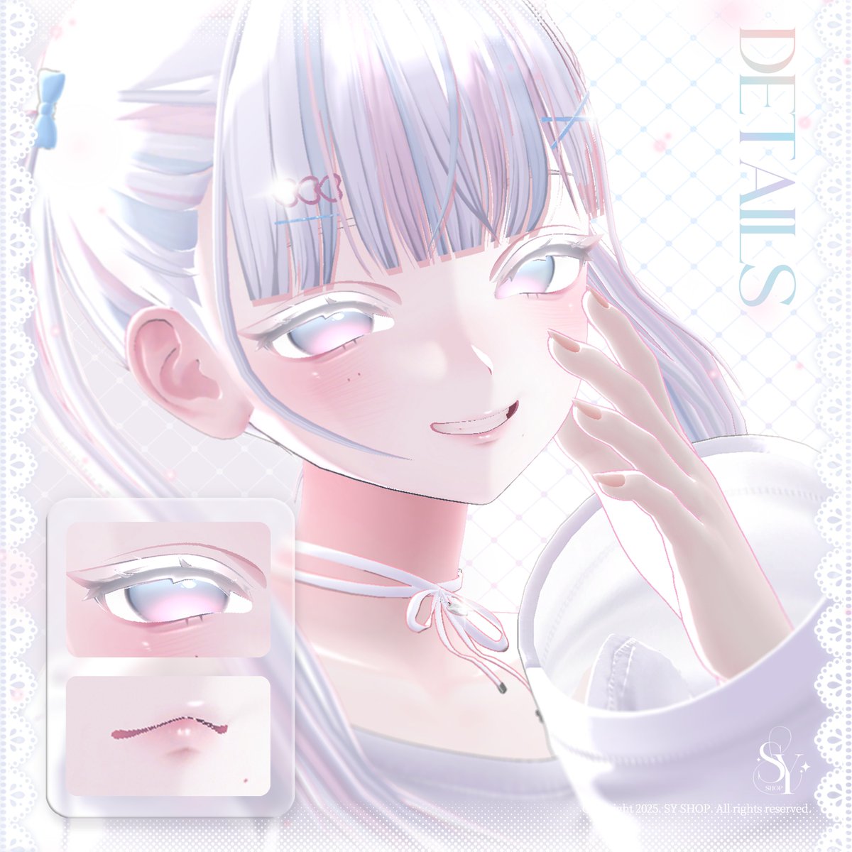 『𝐏𝐀𝐒𝐓𝐄𝐋 𝐁𝐋𝐎𝐎𝐌』
: Sinano Eye &amp; Make Texture
🎁RT+Follow キャンペーン

📢応募方法
1️⃣Xをフォローする
2️⃣当該掲示物をRTする

期限は12月7日までです。
抽選で3名様に該当アイテムをプレゼントします。

🔽商品ページ リンク🔽
opheliacollins.booth.pm/items/7716252

#booth_pm #VRChat #SY_Shop