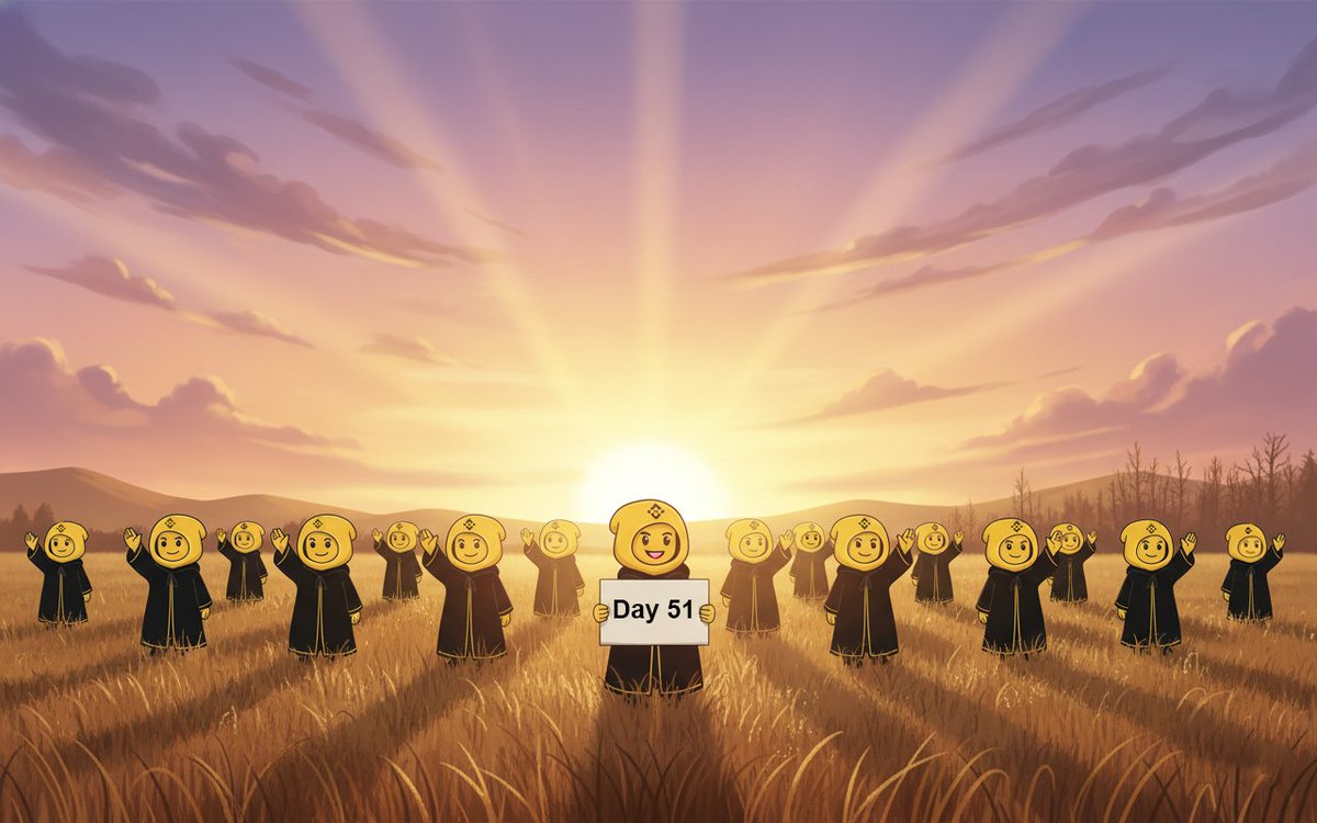 Day 51 : Saying hi to my hero <a href="/cz_binance/">CZ 🔶 BNB</a>, until he says hi back.  

#Binancians