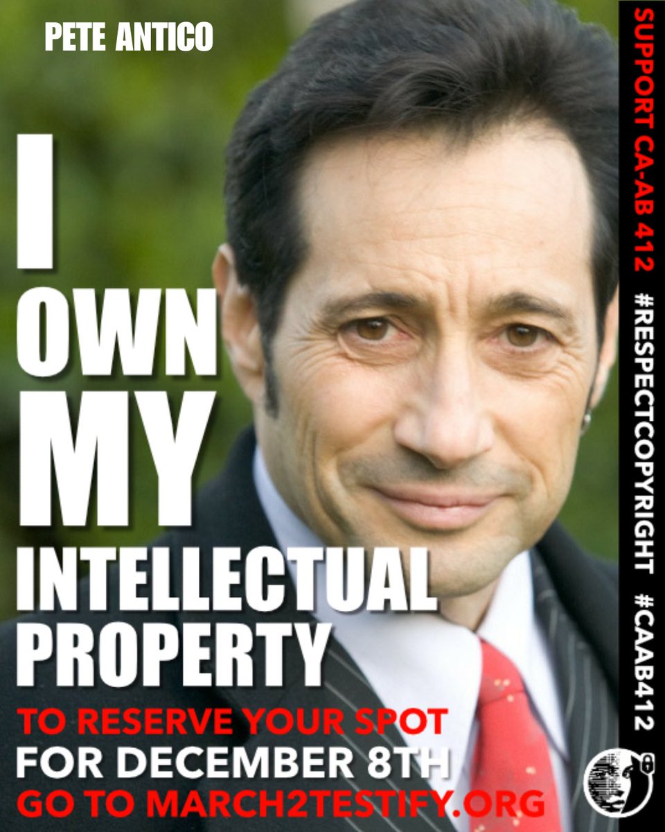 ⁦<a href="/protectdid/">Protect Digital Identity</a>⁩ 🆘 🆘
People needed! 
Sign up at March2Testify.org to stand up in person for Your Rights as an artist, creator for your Copyright 
December 8th at Stanford U 
9am 

We have one chance to get this right. 

🆘 🆘 🆘 🆘 🆘
#March2Testify #CAAB412