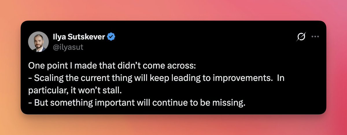 daniel_mac8's tweet image. AI&apos;s brightest minds converge on the next decade.

Mathematics is the first domino to fall...

Next comes:

1. Software dev
2. Physics
3. Biology
4. Medicine

Rather than a God-model that can do it all...

Superintelligent systems in specific domains.

ANSI - Artificial Narrow…