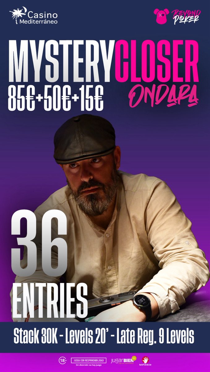 🎯 Mystery Bounty en marcha
El torneo más caótico, divertido y lleno de sobres de toda la semana 😂🔥

Buy-in: 85€ + 50€ + 15€

Prepárense… hoy puede salir el sobre más gordo🤑🃏

<a href="/C_Mediterraneo/">Casino Mediterráneo</a>