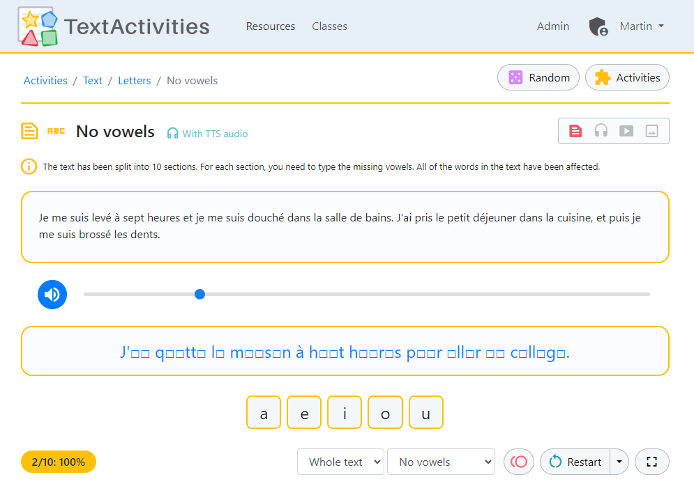 TextActivities's tweet image. 🗣️✍️ DICTATION on 🌍 TextActivities.com 👇👇👇
🔗 textactivities.posthaven.com/dictation-acti…
👆👆👆🤩 TONS of examples of scaffolded dictation activities all from the same resource, with links to try each activity for yourself :o)
#mfltwitterati #langchat #flteach #mflchat