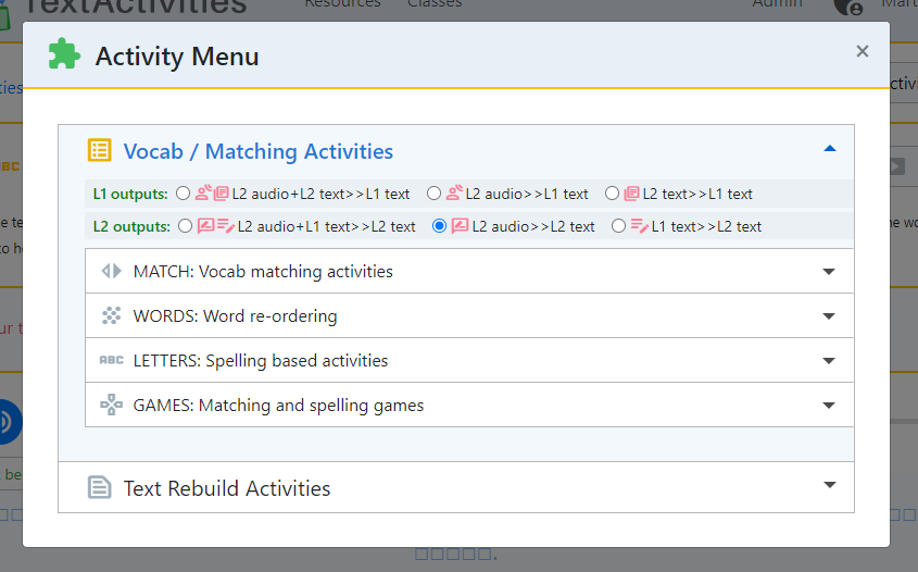 TextActivities's tweet image. 🗣️✍️ DICTATION on 🌍 TextActivities.com 👇👇👇
🔗 textactivities.posthaven.com/dictation-acti…
👆👆👆🤩 TONS of examples of scaffolded dictation activities all from the same resource, with links to try each activity for yourself :o)
#mfltwitterati #langchat #flteach #mflchat
