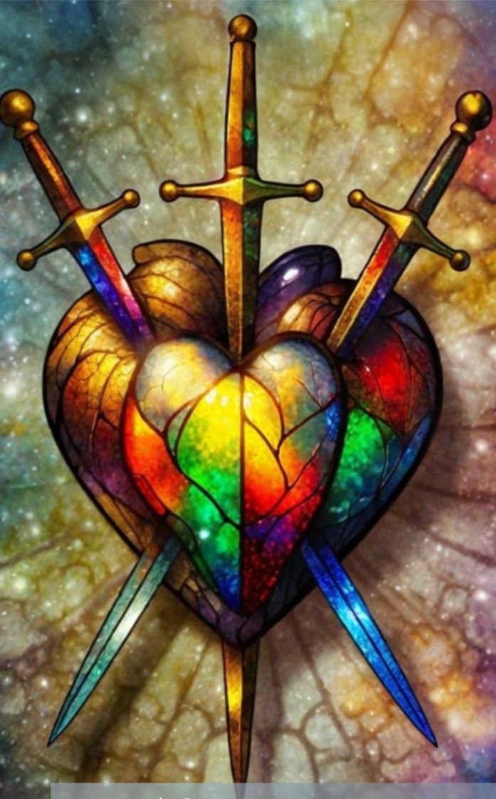 ✨ Card of the Day – Three of Swords ✨
Today, the Three of Swords rises from the deck — a card often associated with heartbreak, emotional pain, and inner storms. But let’s reframe it: this card is not a sentence, it's a signpost. It’s a moment of acknowledgment