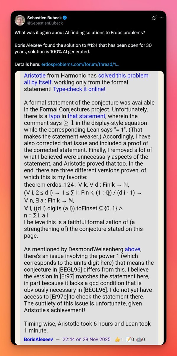 daniel_mac8's tweet image. AI&apos;s brightest minds converge on the next decade.

Mathematics is the first domino to fall...

Next comes:

1. Software dev
2. Physics
3. Biology
4. Medicine

Rather than a God-model that can do it all...

Superintelligent systems in specific domains.

ANSI - Artificial Narrow…