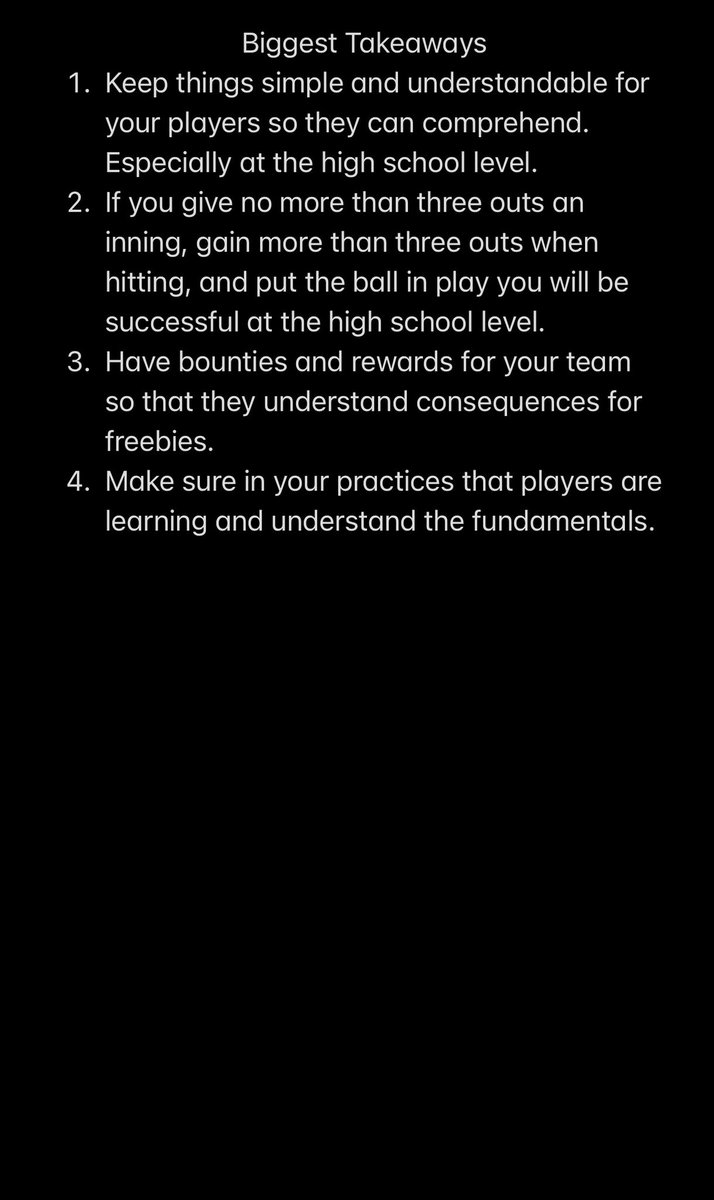 I enjoyed listening to this week’s <a href="/ABCA1945/">ABCA</a> Podcast with guest Terry Gobert. This was a great discussion on program development, keeping things understandable, and the importance of fundamentals. Here are my notes! <a href="/CoachB_ABCA/">Ryan Brownlee</a> <a href="/NettingPros/">Netting Professionals 🏟️</a> 🎧👊⚾️📝