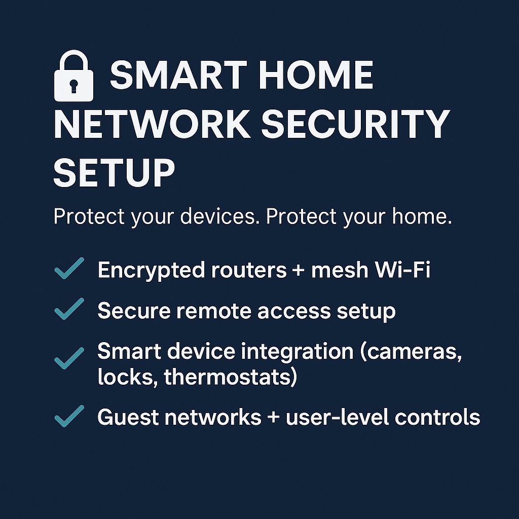 tvalleysolution's tweet image. 🔐 Smart tech deserves smart protection.
We install encrypted Wi-Fi, secure remote access, and layered network security for connected homes.
#SmartHomeSecurity #WiFiSetup #TreasureValleySolutions