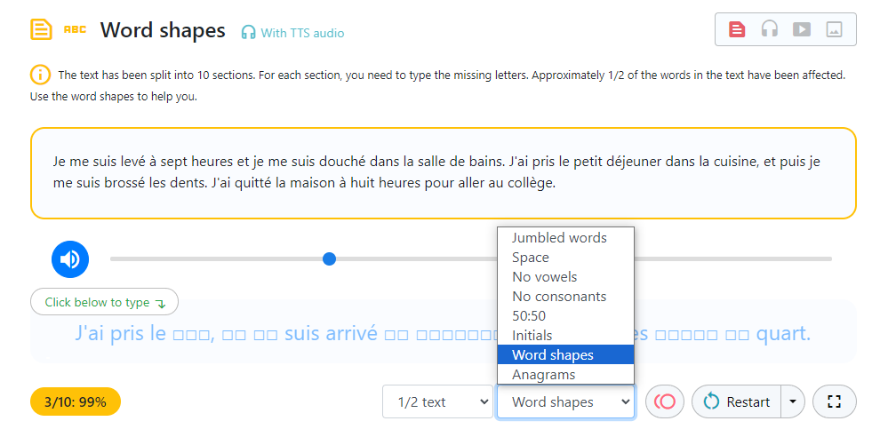TextActivities's tweet image. 🗣️✍️ DICTATION on 🌍 TextActivities.com 👇👇👇
🔗 textactivities.posthaven.com/dictation-acti…
👆👆👆🤩 TONS of examples of scaffolded dictation activities all from the same resource, with links to try each activity for yourself :o)
#mfltwitterati #langchat #flteach #mflchat