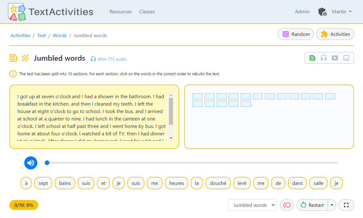 TextActivities's tweet image. 🗣️✍️ DICTATION on 🌍 TextActivities.com 👇👇👇
🔗 textactivities.posthaven.com/dictation-acti…
👆👆👆🤩 TONS of examples of scaffolded dictation activities all from the same resource, with links to try each activity for yourself :o)
#mfltwitterati #langchat #flteach #mflchat