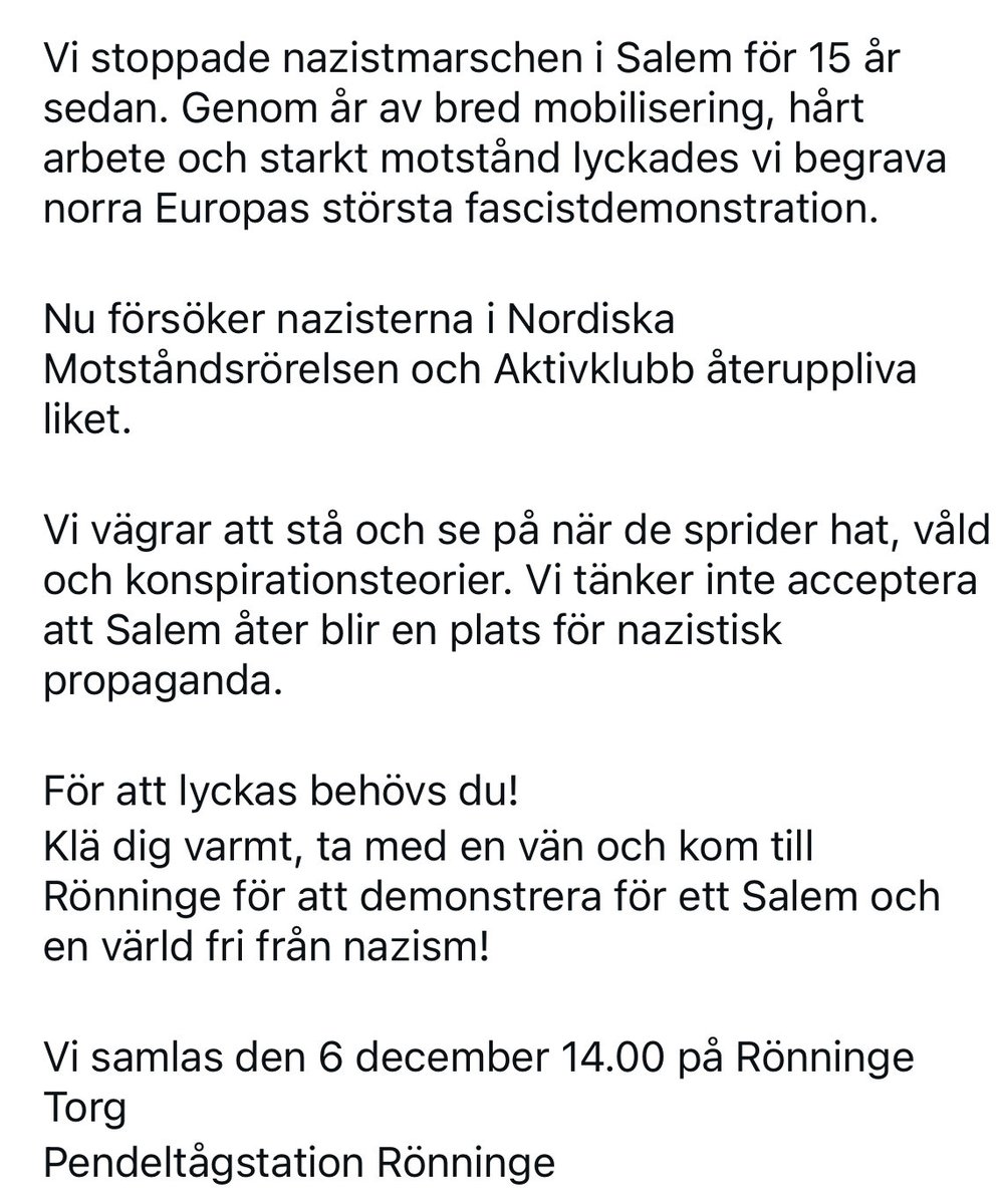 Tack för idag! Nu mobiliserar vi igen!