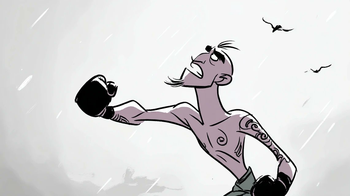 ink sketch style grid