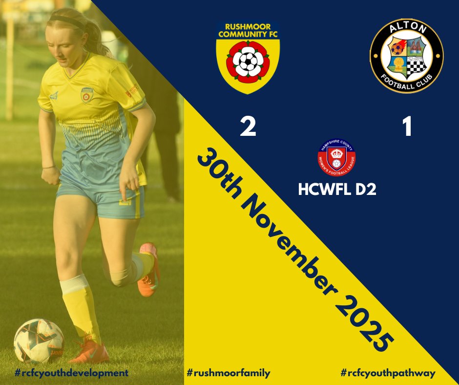 A really hard fought match for us today against a very good Alton side. A game of two halves as they say with Alton really strong in the first half having most of the possession and Rushmoor dominant in the second. a great 2-1 win for us but  We wish Alton the best for the season