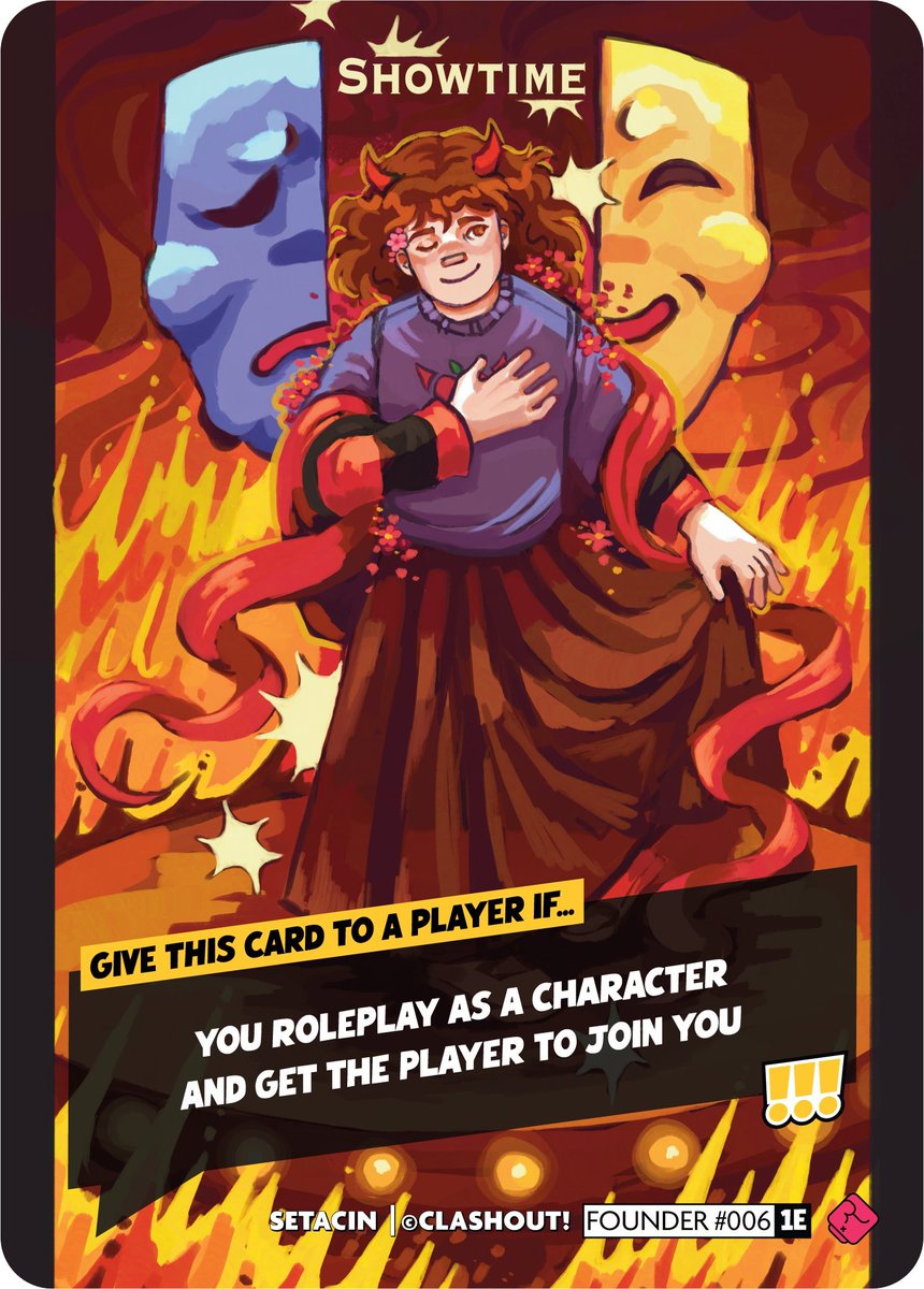 I have my own trading card! Today is the last day you can purchase Clashout! so if you'd like to buy a card game made by me and my friends... 👀 

creocards.com/collections/cl…