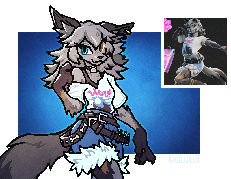 Well, close enough, welcome fortnight wolf girl snoot ~