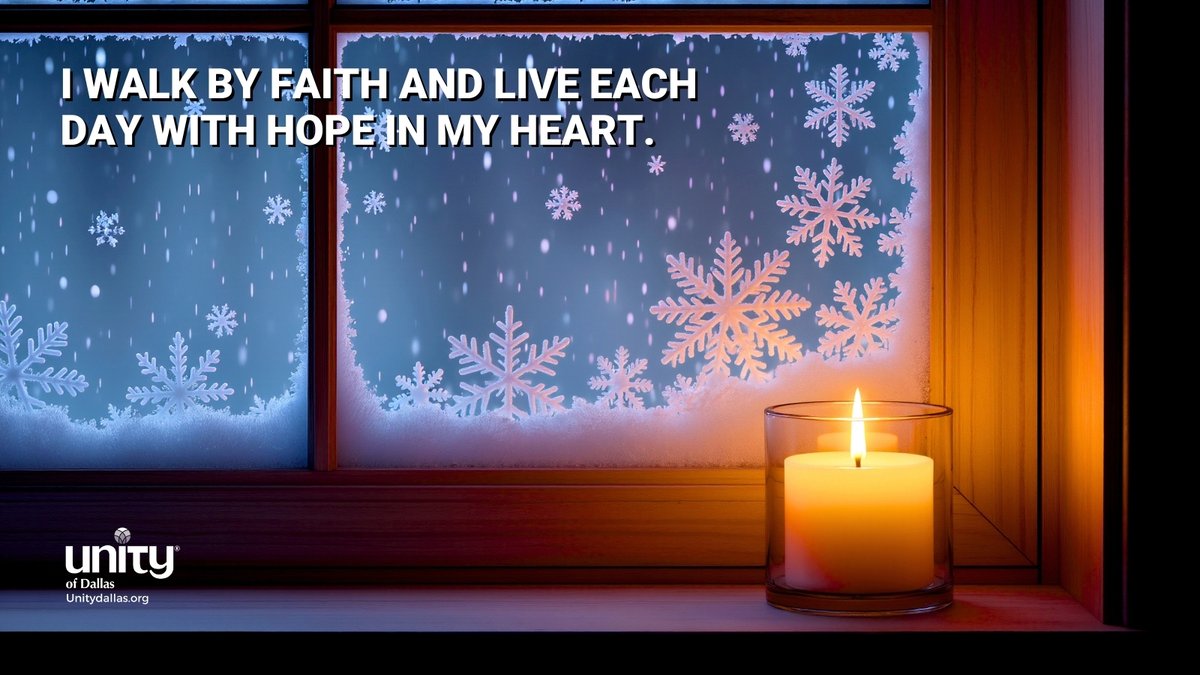 UnityDallas's tweet image. Hope &amp;amp; Faith

“I WALK BY FAITH AND LIVE EACH DAY WITH HOPE IN MY HEART.”
 - Dailyword.com
#DailyWord #Unity #UnityDallas #Hope #Faith