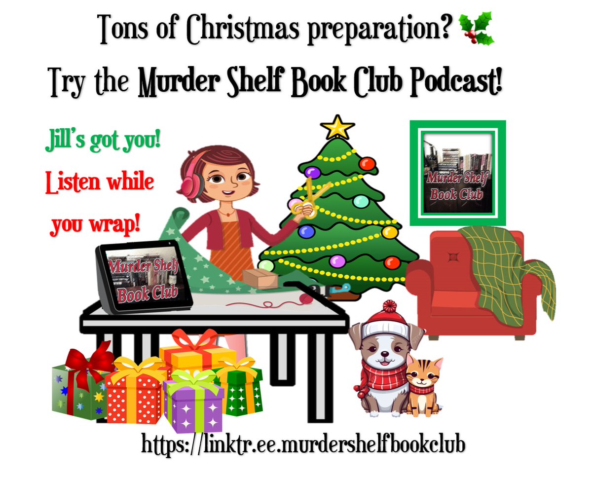 shelf_club's tweet image. Lots of holiday prep?🎄Let Jill tell you the best true crime stories as you check off each item! ✔️ Happy Holidays! 🕎
https:/linktr.ee/murdershelfbookclub #TrueCrime #giftwrapping #scrolling #package #Wrappingpaper #podcast #Christmas2025 #preparations  #truecrimecommunity
