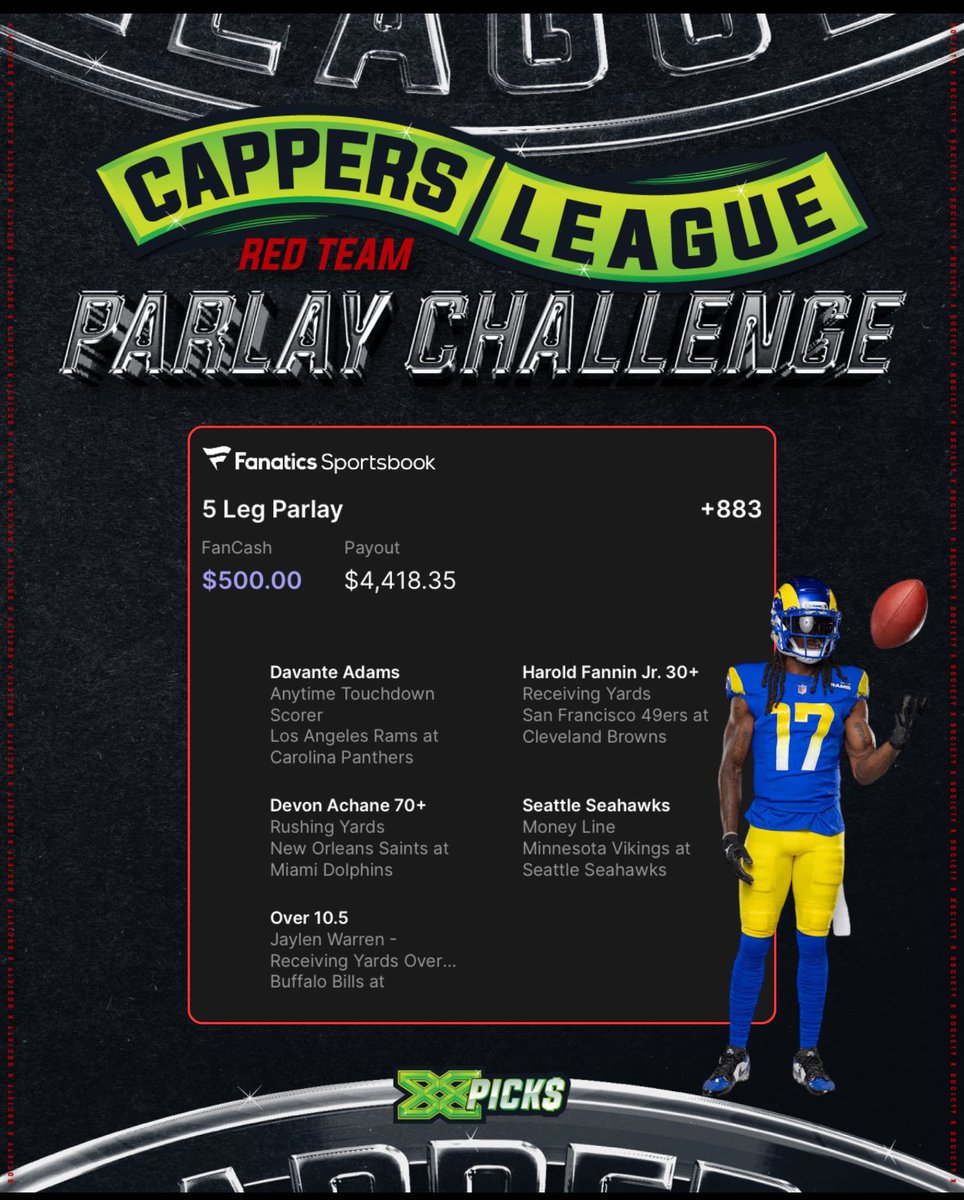 3 legs down before Half
Sheesh <a href="/DezBryant/">Dez Bryant</a> <a href="/Jparlayy/">Jay Parlayy 👑</a> <a href="/DezBryant/">Dez Bryant</a> 💰✅