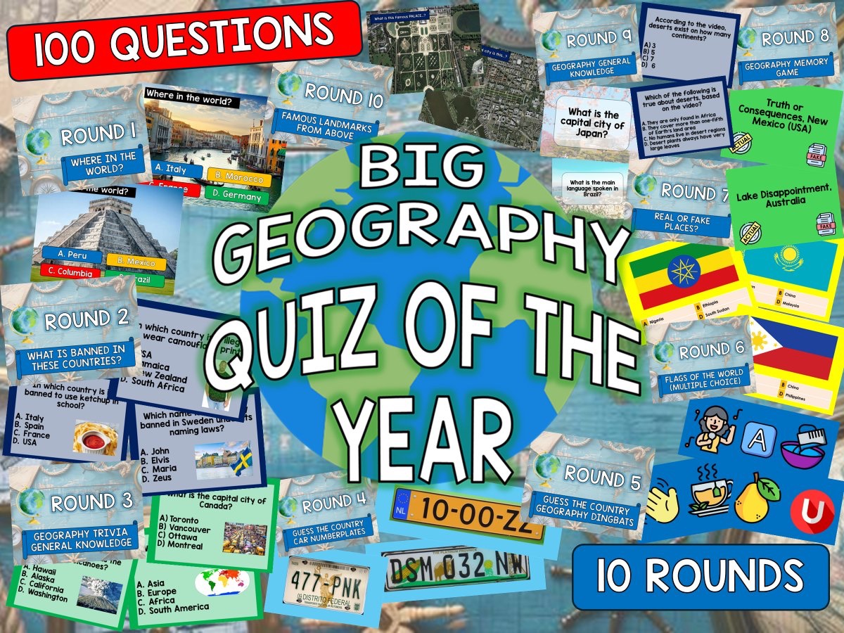 teachgeogblog's tweet image. BIG GEOGRAPHY QUIZ 2025 

3 school weeks left 🎄
15 get ups 🎄
#Christmas #Christmas2025 #Quizmas

tes.com/resource-detai…