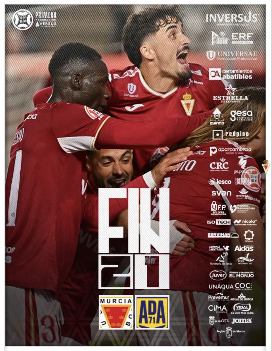 realmurciacfsad's tweet image. J14 | FIN | 2-1 | 🔚 😍 
¡𝗙𝗜𝗡𝗔𝗔𝗔𝗔𝗔𝗔𝗔𝗟! ¡𝗡𝗨𝗘𝗩𝗔 𝗩𝗜𝗖𝗧𝗢𝗥𝗜𝗔 𝗗𝗘𝗟 𝗥𝗘𝗔𝗟 𝗠𝗨𝗥𝗖𝗜𝗔 𝗘𝗡 𝗖𝗔𝗦𝗔! 
🆙 ¡SEGUIMOS PARA ARRIBAAAAA!
🔥 ¡VAMOOOOOOOOOOOOS! ➕3️⃣
🍍 ¡TODOS JUNTOS, AFICIÓN! 
⚽️ JC Real 
⚽️ @FlakusBosilj 
#RealMurciaAlcorcón