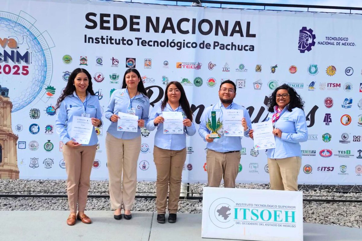 SEPHidalgo's tweet image. El equipo “Tliltic Molli” del ITSOEH obtuvo el segundo lugar nacional en la categoría Sector Agroindustrial del certamen InnovaTecNM 2025, gracias a una innovadora salsa tipo macha elaborada con cáscara de granada, un producto sustentable y con alto valor nutritivo.

Este logro…