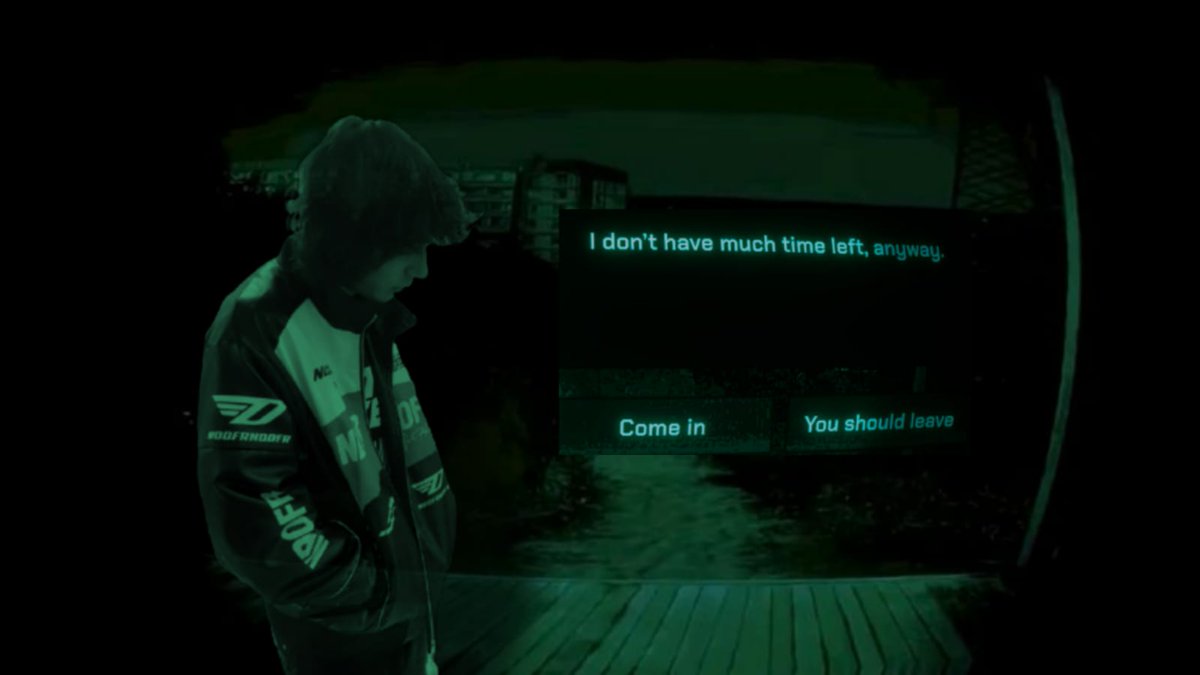 #noimnothuman "You should leave"