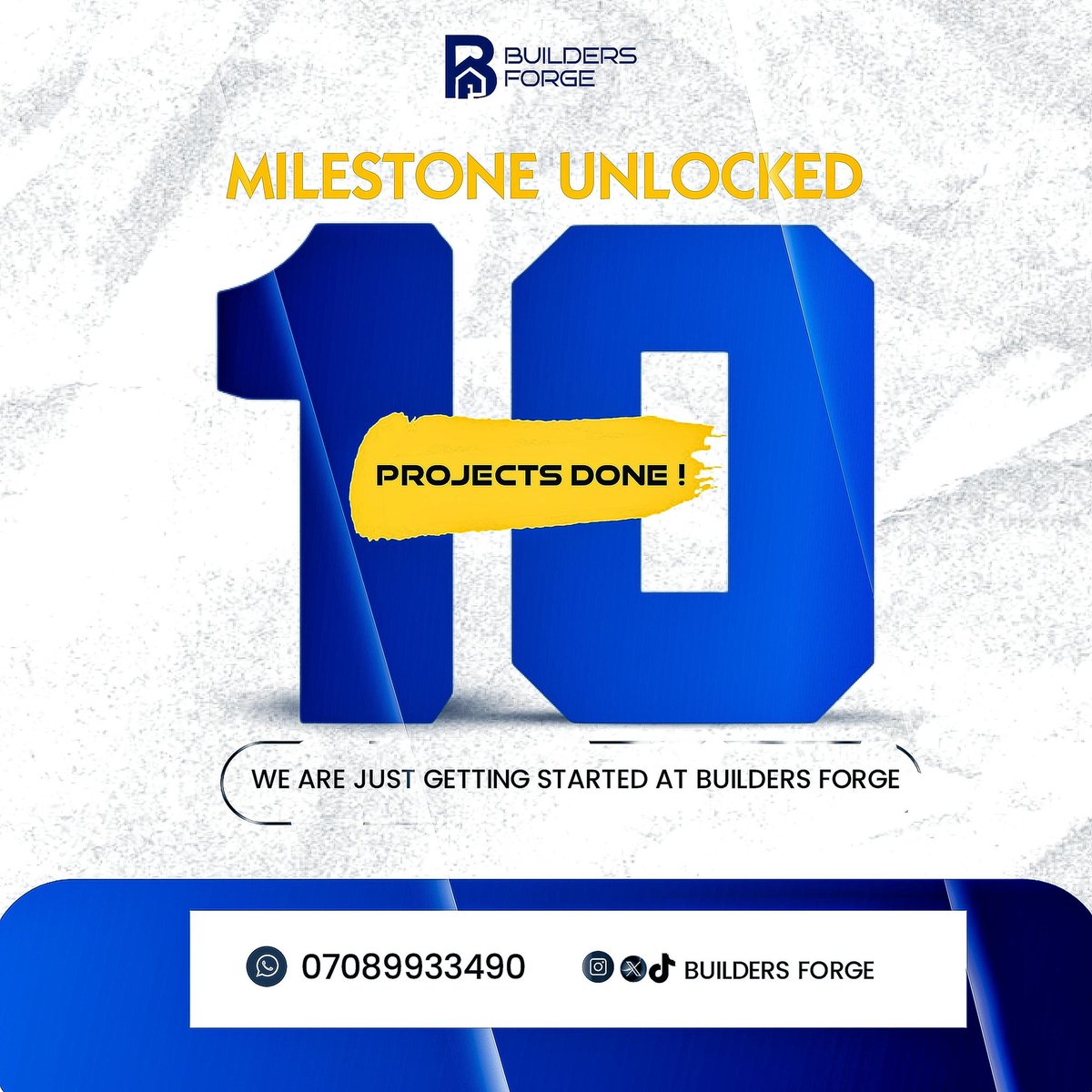 Buildersforge01's tweet photo. 10 projects in and we’re just getting started! 🛠️  
At Builders Forge, every space tells a story and we’re not done writing.  
Thank you for rocking with us this far. We wouldn't have done this without you. ✨
Let’s build more, let’s build better!  
More spaces to transform. https://t.co/fozLzPw3n6