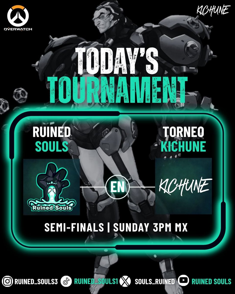 Ayer los chicos de #overwatch2 lograron llegar hasta las semifinales en el torneo Kichune, las cuales disputarán hoy 👻❤️

Veamos si el camino termina aquí o avanzamos hasta la final, apoyemos a los chicos de #ruinedsouls 🙏🥰

#Overwatch