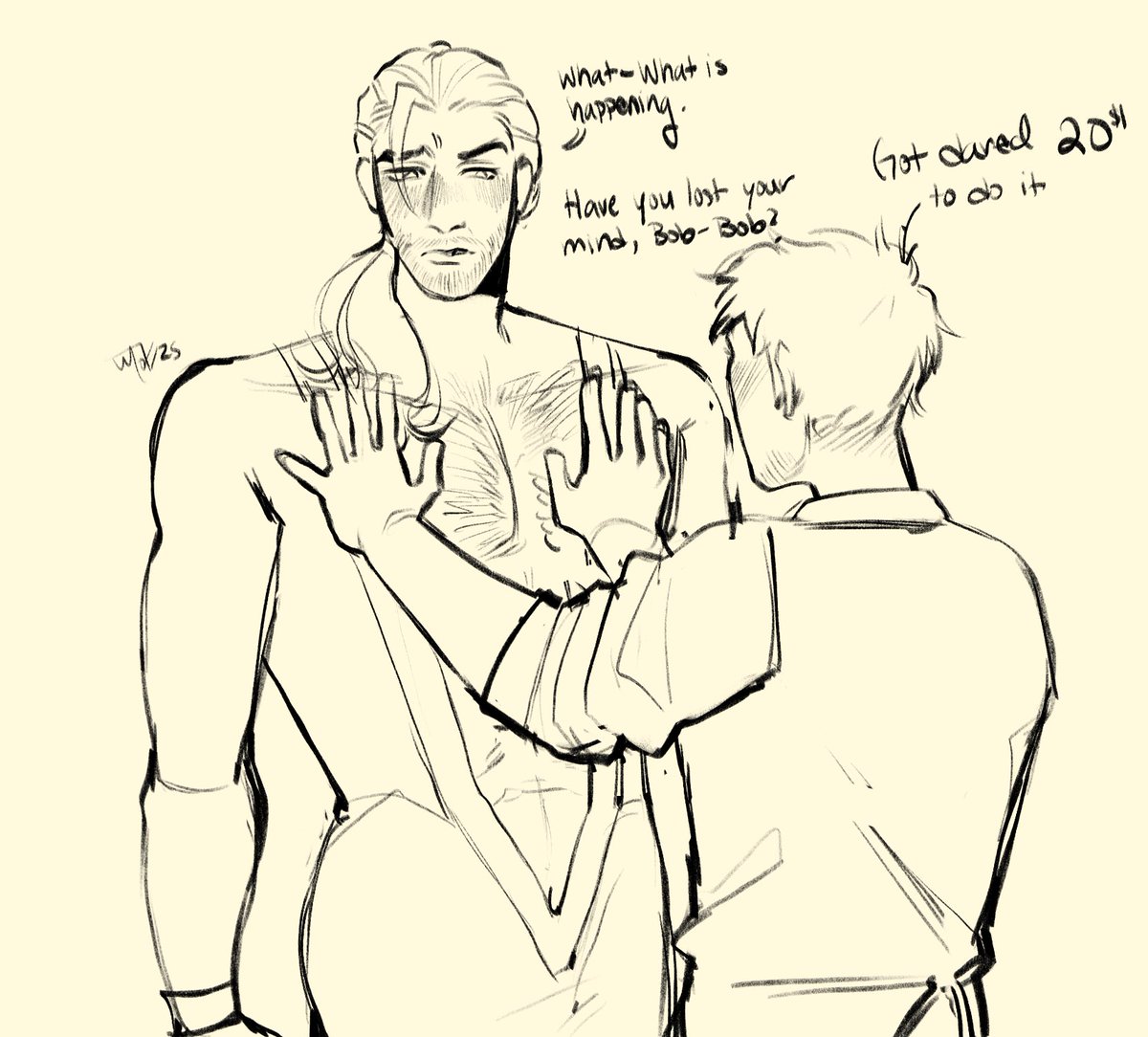 M0ch4Cup's tweet image. Just a dare 

#flambaefanart #flambae #flambert #dispatch #dispatchrobert #dispatchfanart