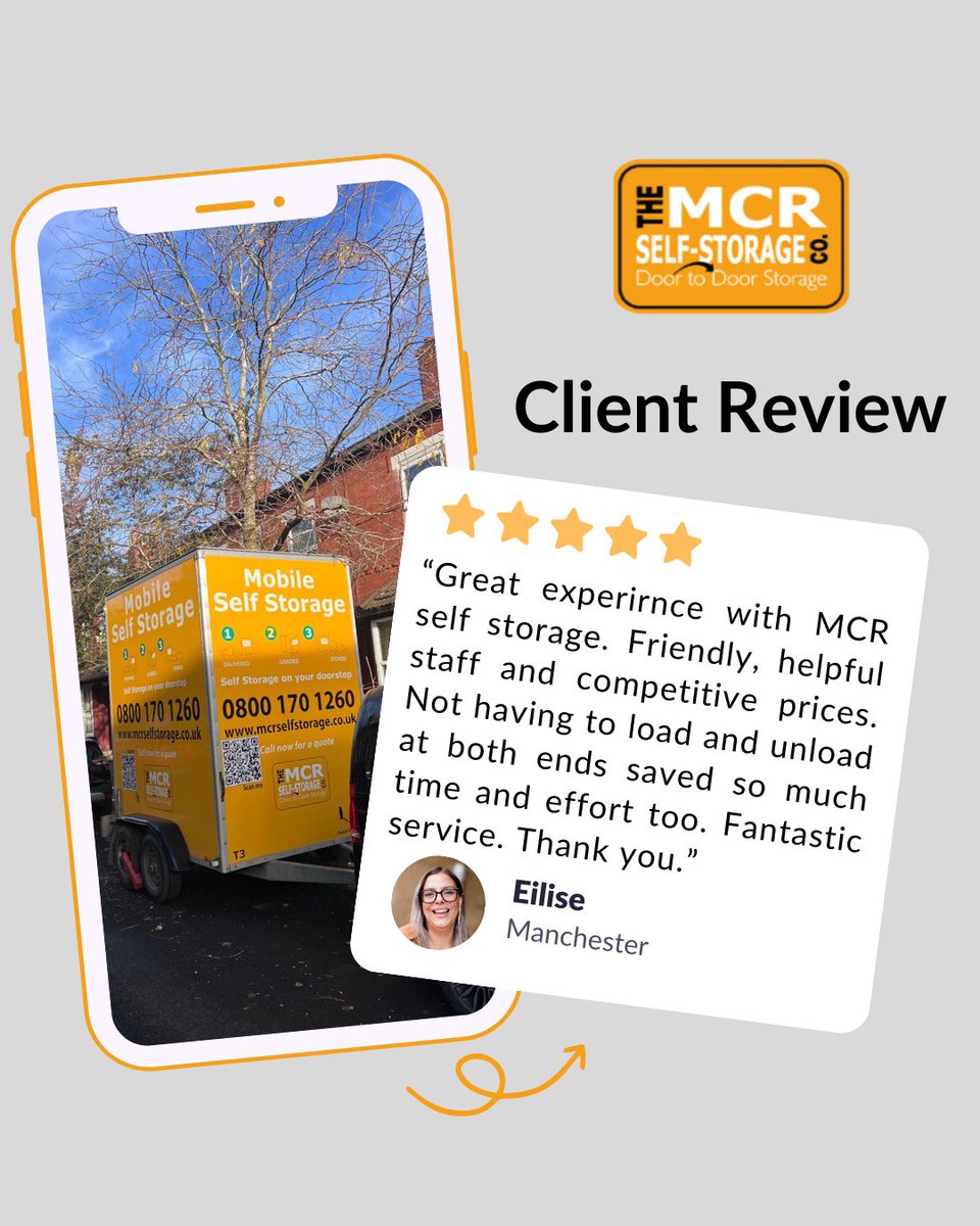 Making life easier, one storage solution at a time. Thank you to our customers for trusting MCR Self Storage!

#MCRSelfStorage #CustomerFeedback #SelfStorageManchester #HomeOrganisation #DeclutterYourHome #MovingHouseUK #HouseClearance #HomeStorageSolutions #StressFreeStorage